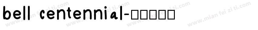 bell centennial字体转换